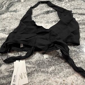 Zara Black Halter Top
